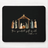 The Greatest Gift For All Christmas Nativity Jesus Mousepad (Vorne)