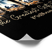 The Greatest Gift For All Christmas Nativity Jesus Poster (Ecke)