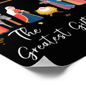 The Greatest Gift For All Christmas Nativity Jesus Poster (Ecke)