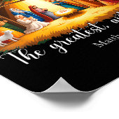The Greatest Gift For All Christmas Nativity Jesus Poster (Ecke)