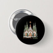 The Greatest Gift Is Jesus Christian Xmas Holiday  Button (Vorne & Hinten)