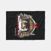 The Greatest Gift Of All Jesus Baby Christian Xmas Fleecedecke (Vorderseite (Horizontal))