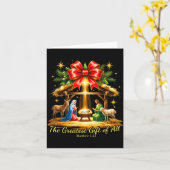 The Greatest Gift Of All Nativity Christian Christ Karte (Gelbe Blume)