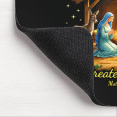 The Greatest Gift Of All Nativity Christian Christ Mousepad (Ecke)