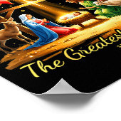 The Greatest Gift Of All Nativity Christian Christ Poster (Ecke)