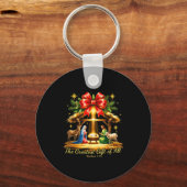 The Greatest Gift Of All Nativity Christian Christ Schlüsselanhänger (Vorderseite)