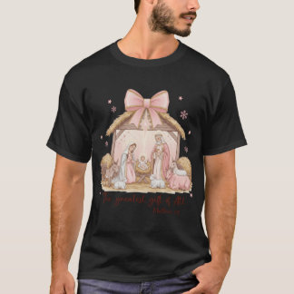 The Greatest Gift of All Nativity Scene Christmas T-Shirt
