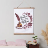 The Greatest Love Story Ever Told Is Mother's Wandteppich Mit Holzrahmen (Schlafzimmer)