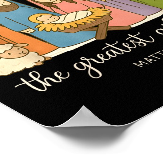 The Greatest Of All Nativity Jesus Christian Chris Poster (Ecke)