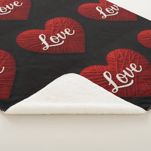 "The Greatest of These" Sherpa Yarn Look Blanket Sherpadecke (3/4)