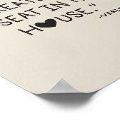 The Greatest seat in the house Poster (Ecke)