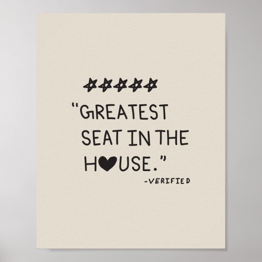 The Greatest seat in the house Poster (Vorne)