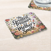 The Greatest Treasure Is A Mother's Smile Untersetzer (angewinkelt)