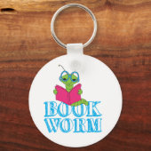The Green Brilliant Cartoon Bookworm Book Worm Schlüsselanhänger (Vorderseite)