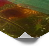 The Green Dress Large 40x40 Wall Poster (Ecke)