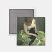 The Green Dress Magnet (Vorderseite/Rückseite)