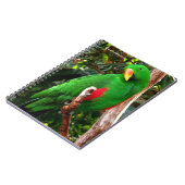 "The Green Orator" Eclectus Parrot Notizblock (Linke Seite)