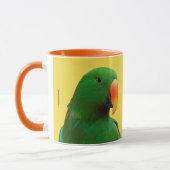 "The Green Orator" Eclectus Parrot Tasse (Links)