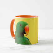 "The Green Orator" Eclectus Parrot Tasse (Vorderseite Links)