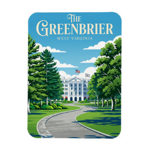 The Greenbrier USA is translated to: Das Greenbrie Magnet