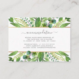 The Greenery & Gold Wedding Collection Begleitkarte