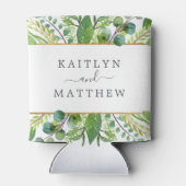 The Greenery & Gold Wedding Collection Dosenkühler (Rückseite)