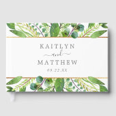 The Greenery & Gold Wedding Collection Gästebuch (Vorderseite)