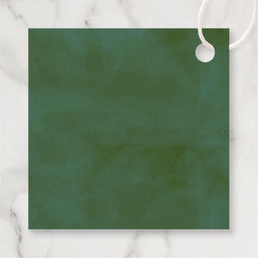 The Greenery & Gold Wedding Collection Geschenkanhänger (Rückseite)