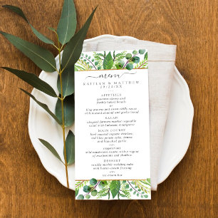 The Greenery & Gold Wedding Collection - Menü