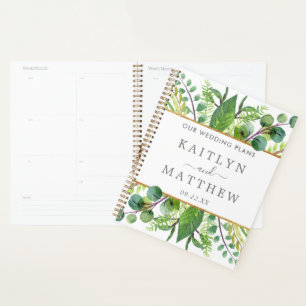 The Greenery & Gold Wedding Collection Planer