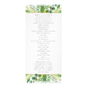 The Greenery & Gold Wedding Collection - Programm (Hinten)