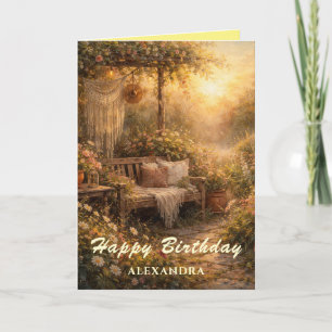 The Greeting Garden: Boho Sonnenaufgang Individuel Karte