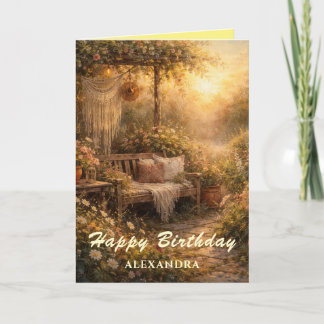 The Greeting Garden: Boho Sonnenaufgang Individuel Karte