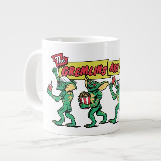 The Gremlins™ Are Coming Jumbo-Tasse (Vorderseite Links)