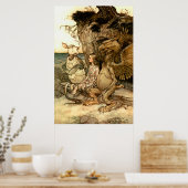 'The griffin and the Mock Turtle' Poster (Küche)