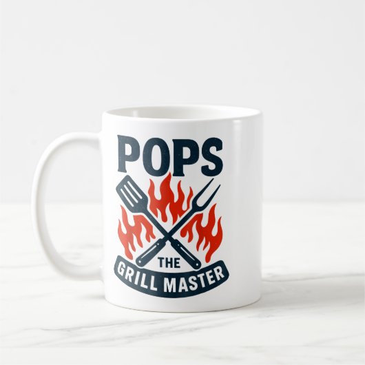 The Grill Master Bbq Father's Day Grandpa Grilling Kaffeetasse (Links)