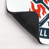 The Grill Master Bbq Father's Day Grandpa Grilling Mousepad (Ecke)