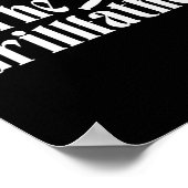The Grillfather - Bbq Fathers Day Present - Funny  Poster (Ecke)
