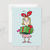 The Grinch | Cindy-Lou Who - Holding Present Postkarte (Vorne/Hinten)