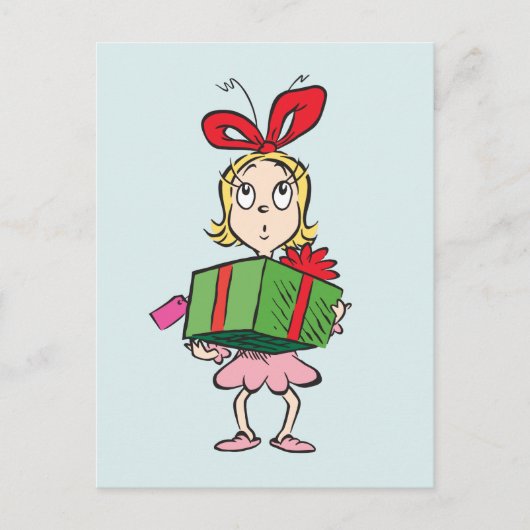 The Grinch | Cindy-Lou Who - Holding Present Postkarte (Vorderseite)
