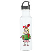 The Grinch | Cindy-Lou Who - Holding Present Trinkflasche (Vorderseite)