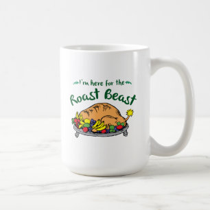 The Grinch   I'm Here for the Roast Beast Quote Kaffeetasse