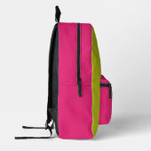The Grinch in Pink Santa Hat Bedruckter Rucksack (Links)