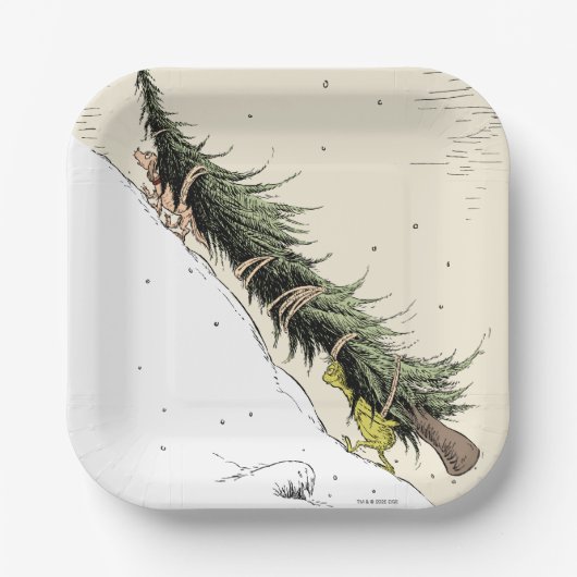 The Grinch & Max Return the Christmas Tree Pappteller (Vorderseite)