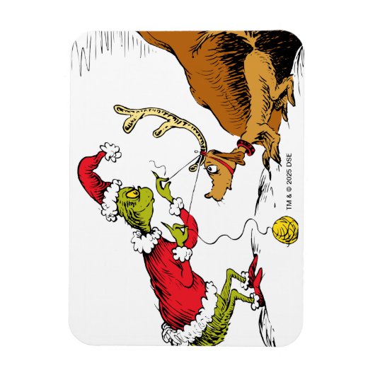 The Grinch Prepares Max the Reindeer Magnet (Vertikal)