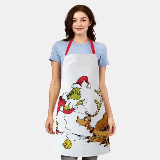 The Grinch Prepares Max the Reindeer Schürze (Getragen)