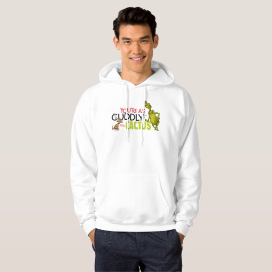 The Grinch | You're as Cuddly as a Cactus Quote Hoodie (Vorne ganz)