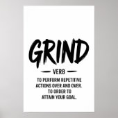 The Grind Definition Poster (Vorne)