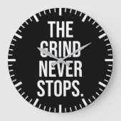 The Grind Never Stops Große Wanduhr (Vorderseite)