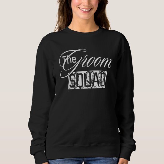 The Groom Squad Matching Bachelor Party Crew Sweatshirt (Vorderseite)
